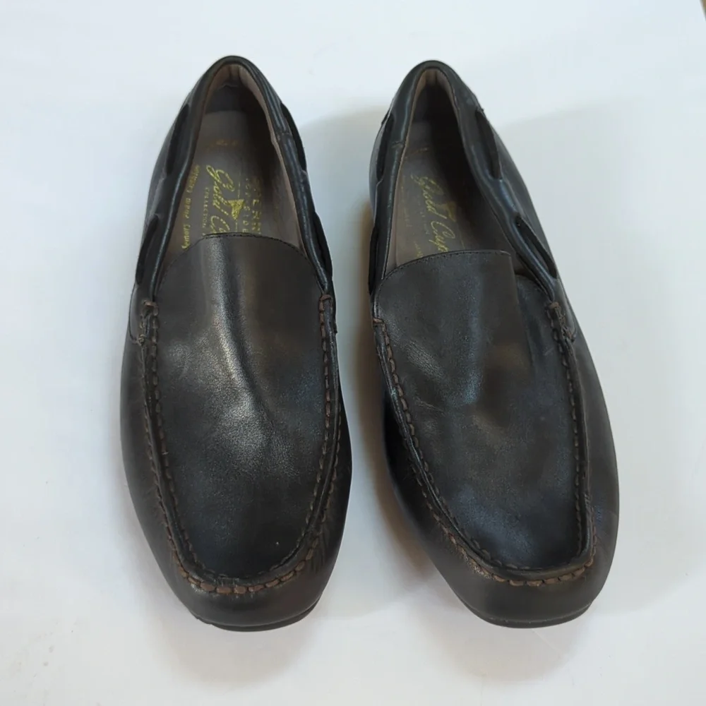 Sperry topsiders, Gold Cup, black slip-on loafer /driving moc. Sz 10
